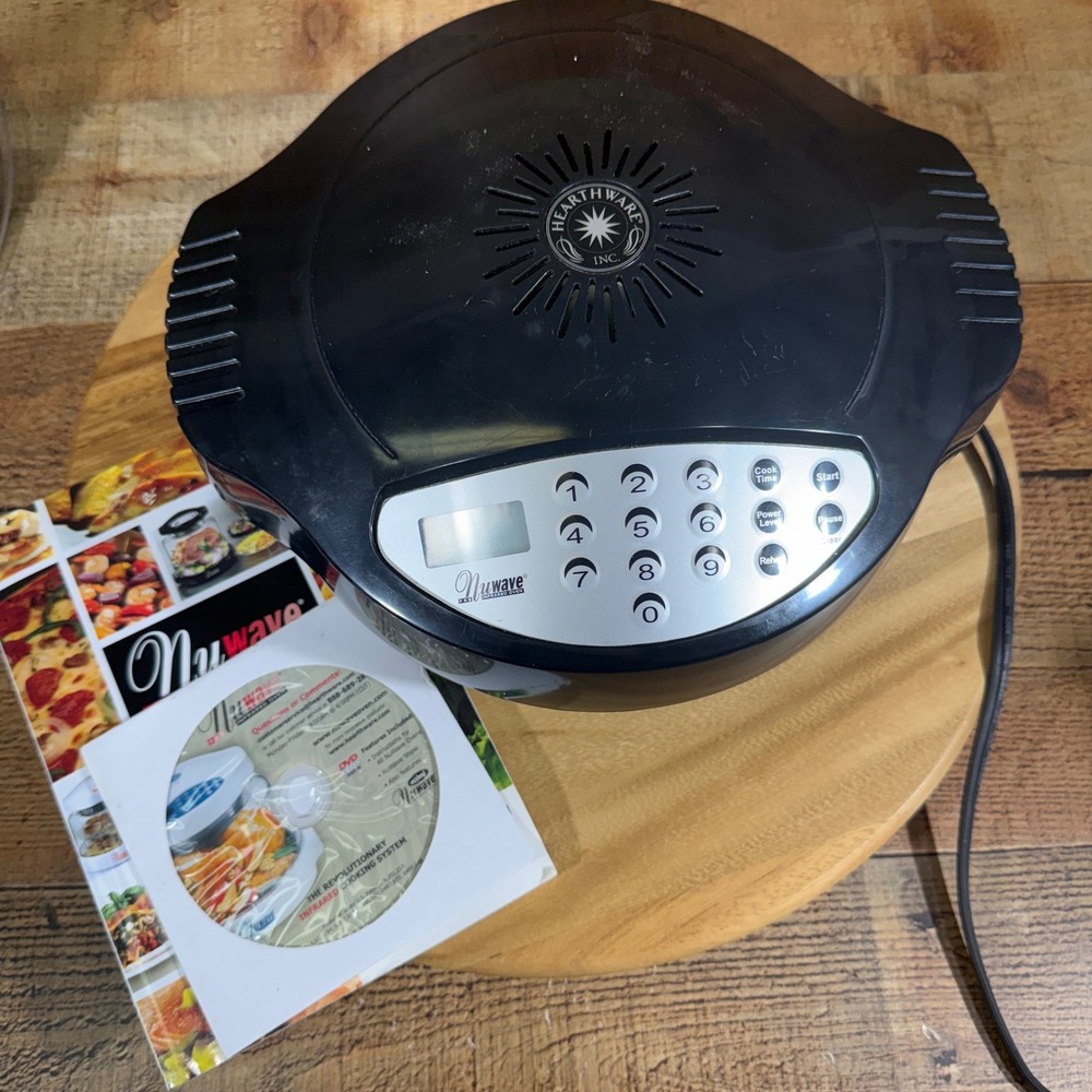 NuWave Pro Infrared Oven Hearthware 20322 Power Head Black 1500W With Cookbook